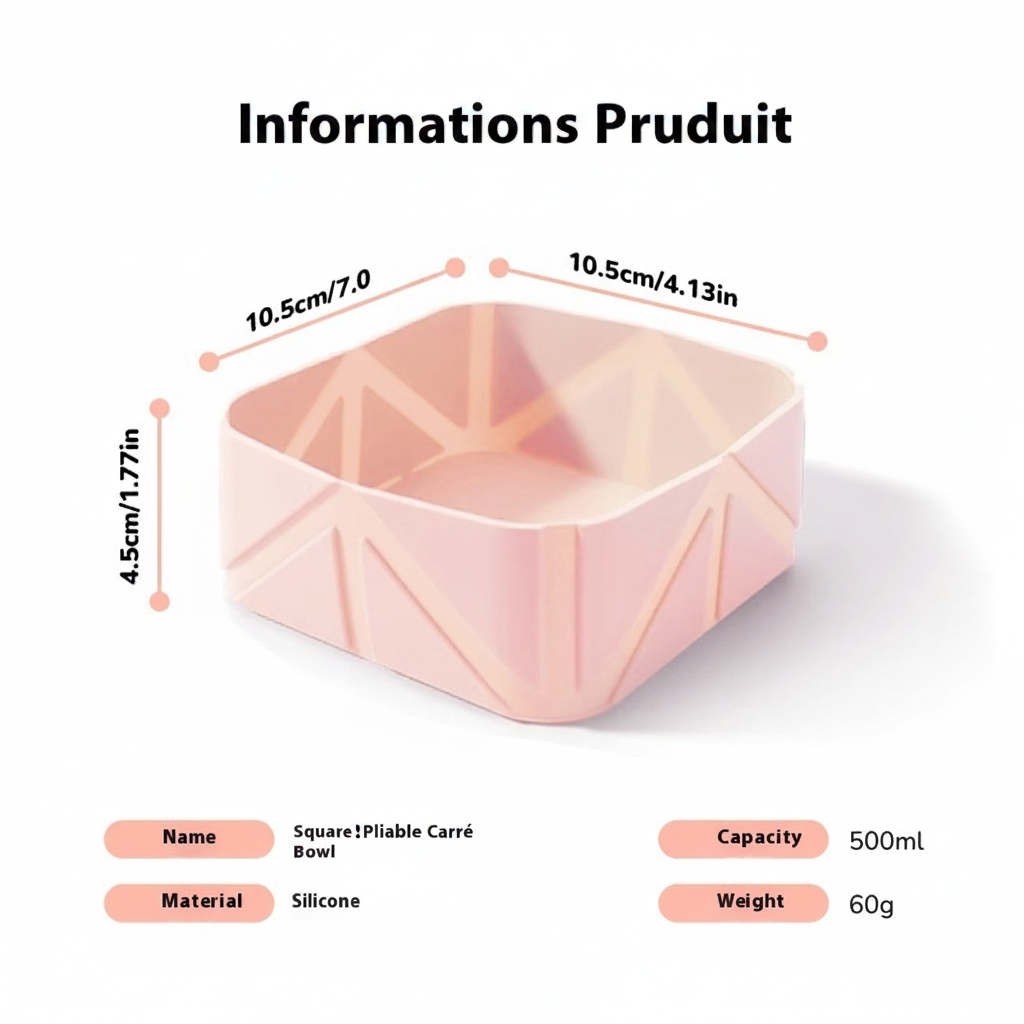 Fiche produit bol pliable français